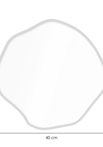 NORDVÄRK Bowed 40 x 40 - Slvfarvet dekorativt spejl