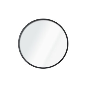 NORDVÄRK Ocean vgspejl, rund - spejlglas og sort MDF (40)