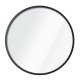 NORDVRK Ocean vgspejl, rund - spejlglas og sort MDF (40)