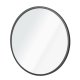 NORDVRK Ocean vgspejl, rund - spejlglas og sort MDF (40)