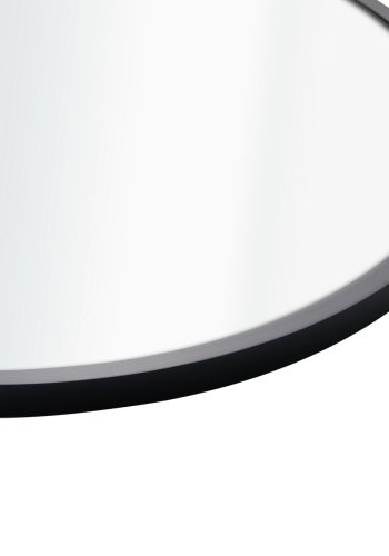 NORDVRK Ocean vgspejl, rund - spejlglas og sort MDF (40)