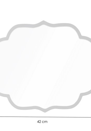 NORDVRK Velvet vgspejl, organisk - spejlglas og slv MDF (30x42)