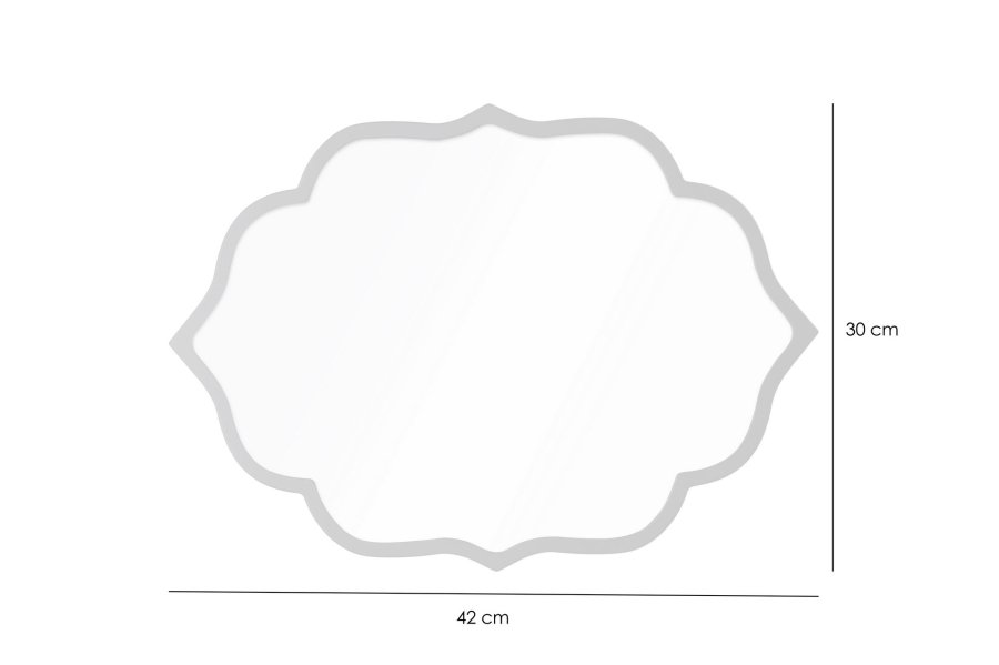 NORDVRK Velvet vgspejl, organisk - spejlglas og slv MDF (30x42)