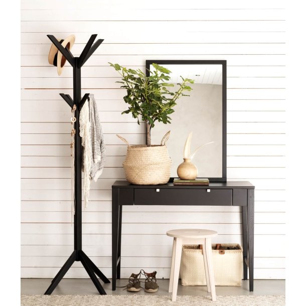 Confetti stumtjener - sortlakeret eg