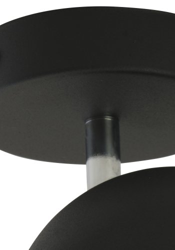 TK Altea taklampa spot, inkl. glödlampa - svart stl och krom