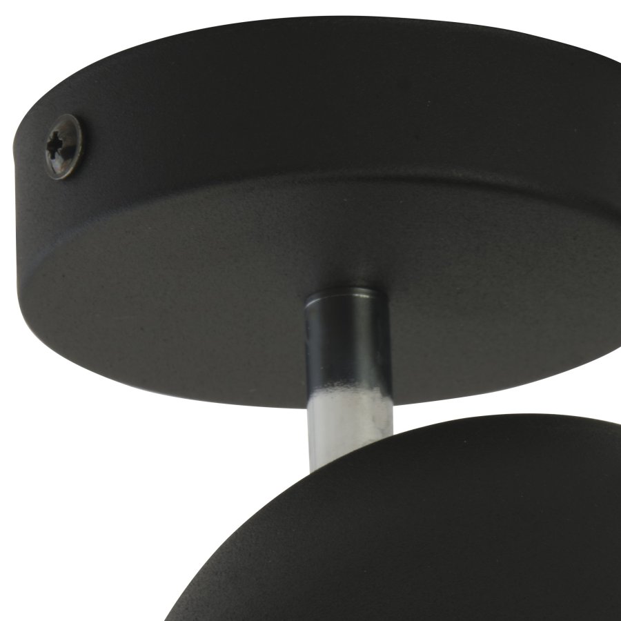 TK Altea taklampa spot, inkl. glödlampa - svart stl och krom