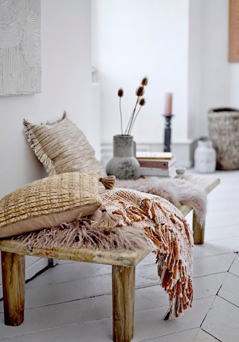 BLOOMINGVILLE Giulia Überwurf, Natur, Baumwolle B: 125 cm, L: 150cm