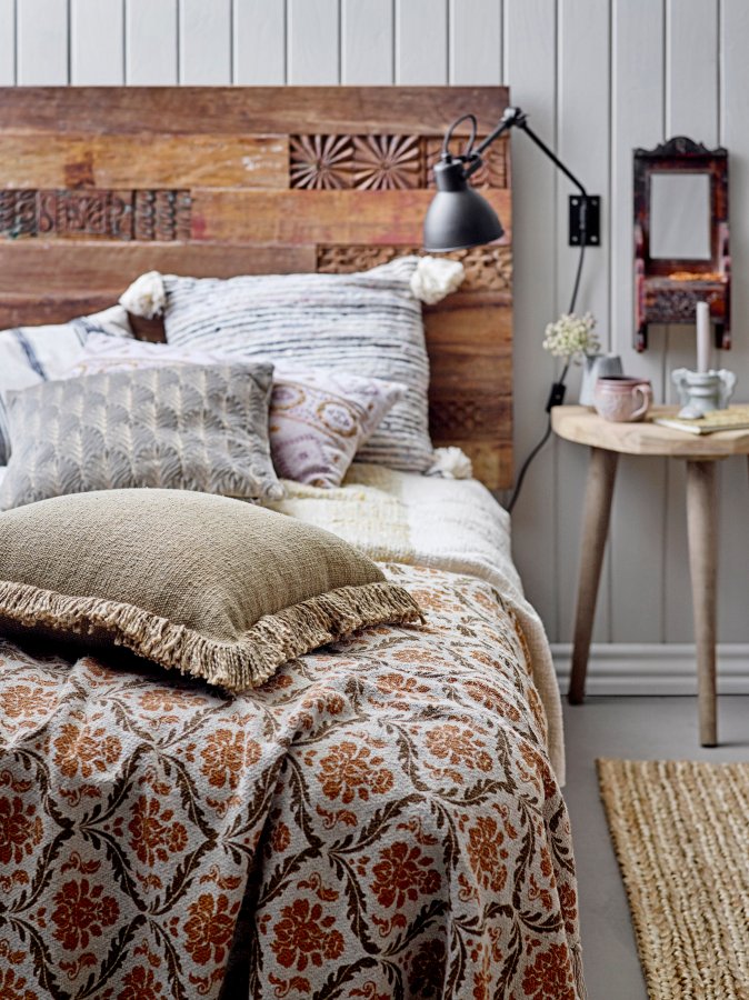 CREATIVE COLLECTION Sehar Wandspiegel mit Ablage, Braun, Recyclingholz