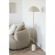 HOUSE NORDIC�Sheffield gulvlampe - beige st�l og beige marmor