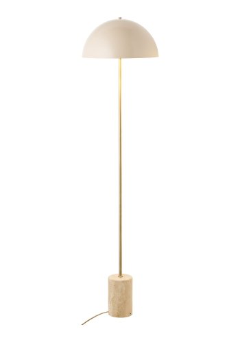 HOUSE NORDIC�Sheffield gulvlampe - beige st�l og beige marmor