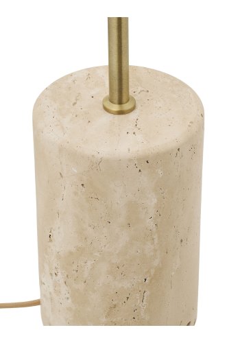 HOUSE NORDIC�Sheffield gulvlampe - beige st�l og beige marmor