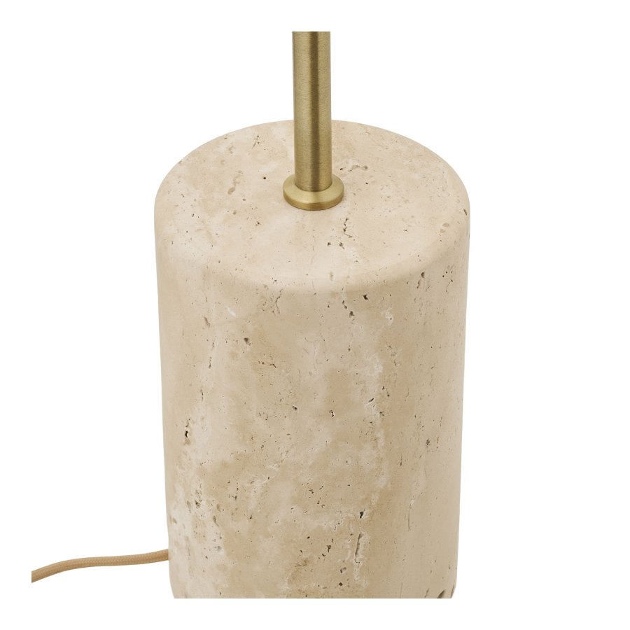 HOUSE NORDIC�Sheffield gulvlampe - beige st�l og beige marmor