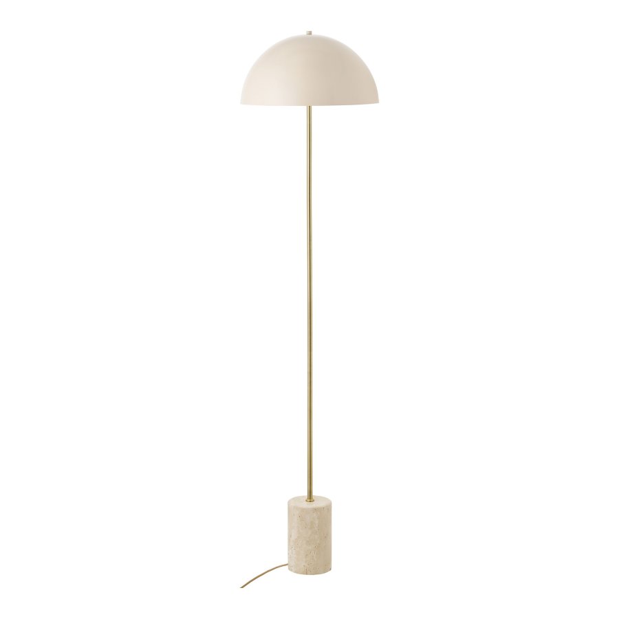 HOUSE NORDIC�Sheffield gulvlampe - beige st�l og beige marmor