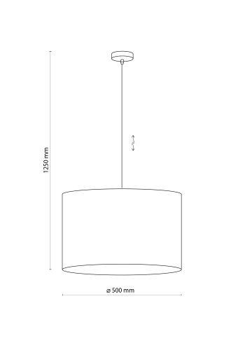 TK Jute loftlampe - natur jute