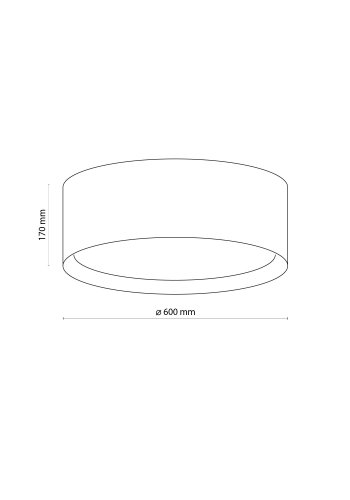 TK Jute loftlampe 600 - natur jute