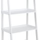 ACT NORDIC Wally bogreol, m. 4 hylder og trappeform - hvid MDF