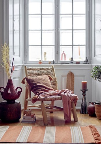 BLOOMINGVILLE Gamma Plaid, Rosa, Baumwolle B: 130cm, L: 150cm