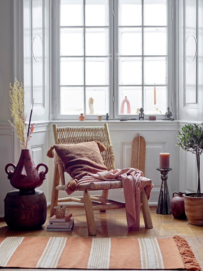 BLOOMINGVILLE Gamma Plaid, Rosa, Baumwolle B: 130cm, L: 150cm