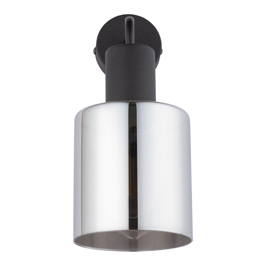 TK Sierra vegglampe - glass og sort metall