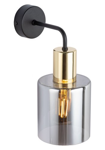 TK Sierra vegglampe - glass og gullmetall