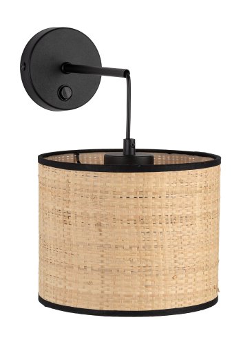 TK Liberia vglampe - natur flet og sort metal