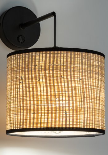 TK Liberia vglampe - natur flet og sort metal