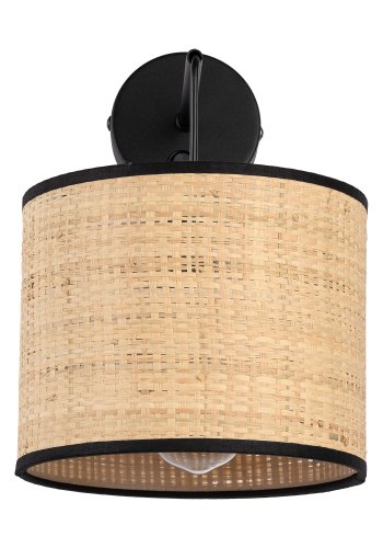 TK Liberia vglampe - natur flet og sort metal