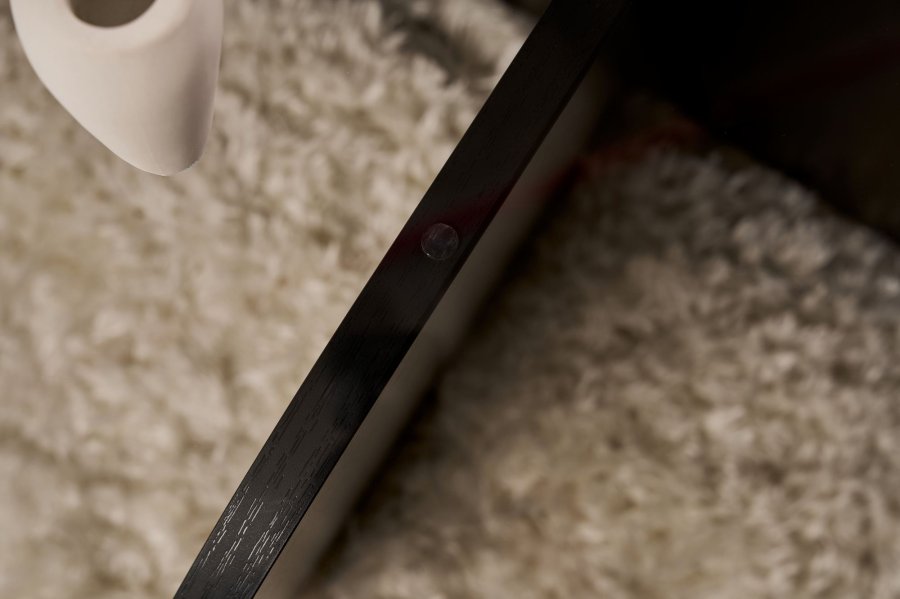 NORDVRK Aeris - Svart tre, gjennomsiktig salongbord