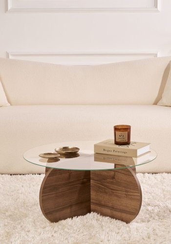 NORDVRK Aeris - Valntt, gjennomsiktig salongbord