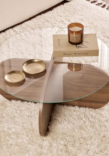 NORDVRK Aeris - Valntt, gjennomsiktig salongbord