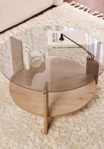 NORDVRK Clara - Safir Eik, Fume Sofabord