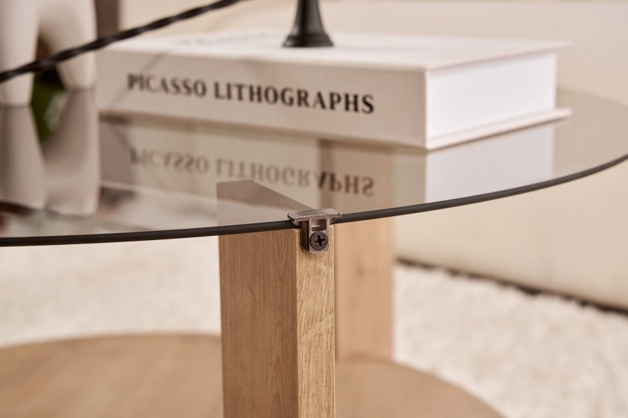 NORDVRK Clara - Safir Eik, Fume Sofabord