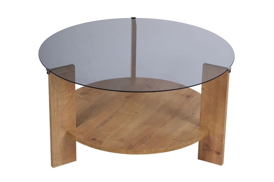 NORDVRK Clara - Safir Eik, Fume Sofabord