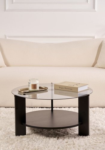 NORDVRK Clara - Wood Black, Fume Sofabord