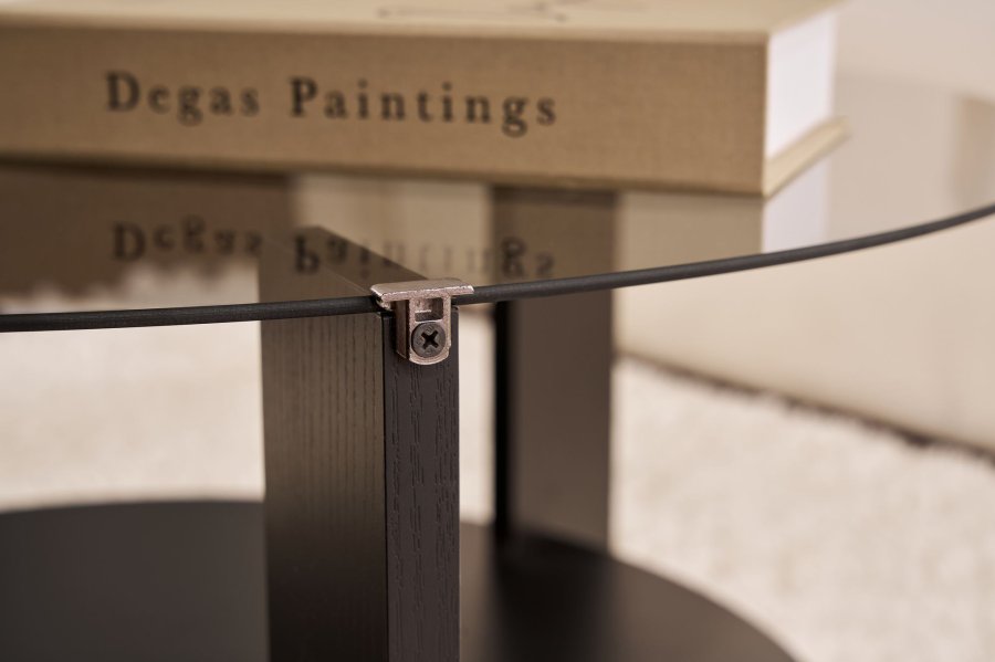 NORDVRK Clara - Wood Black, Fume Sofabord