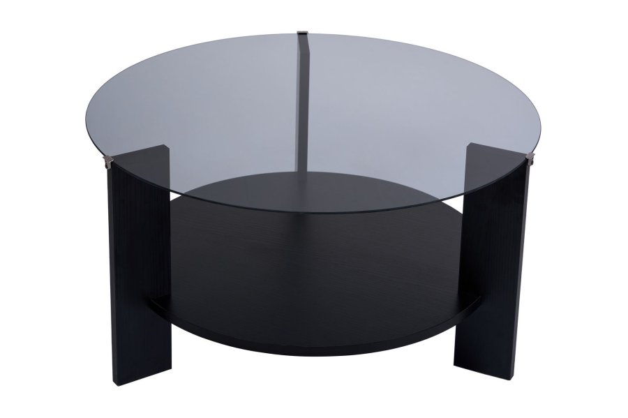 NORDVRK Clara - Wood Black, Fume Sofabord