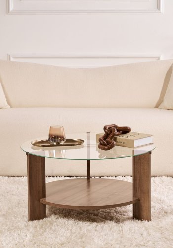 NORDVRK Clara - Valntt, gjennomsiktig salongbord