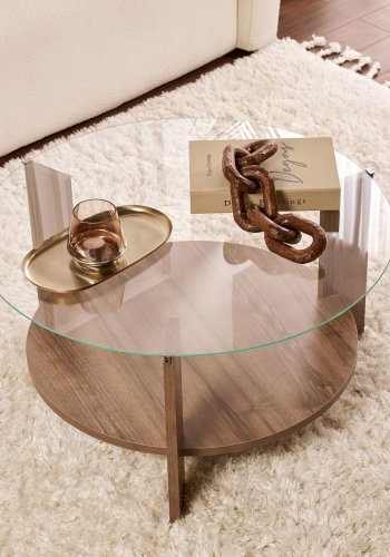 NORDVRK Clara - Valntt, gjennomsiktig salongbord