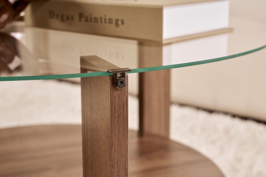 NORDVRK Clara - Valntt, gjennomsiktig salongbord