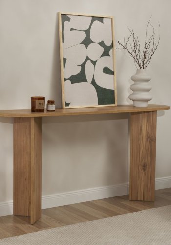 NORDVRK Sira konsolbord, oval - VNT eg melamin (150x35)