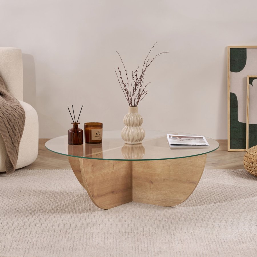 NORDV�RK Liya - Soffbord av safir ek