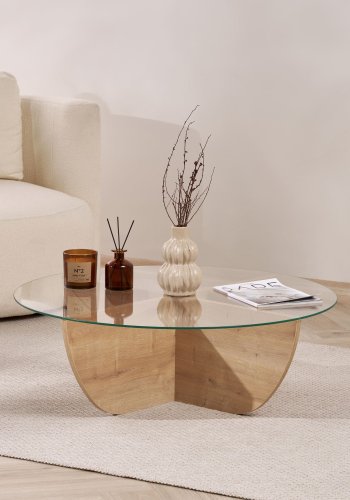 NORDV�RK Liya - Soffbord av safir ek
