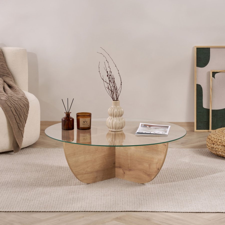 NORDV�RK Liya - Soffbord av safir ek