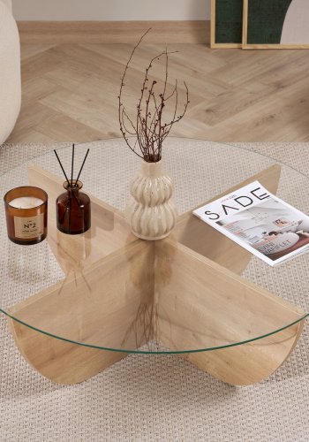 NORDV�RK Liya - Soffbord av safir ek