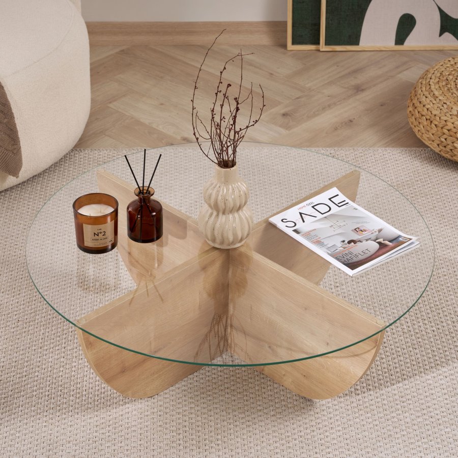 NORDV�RK Liya - Soffbord av safir ek
