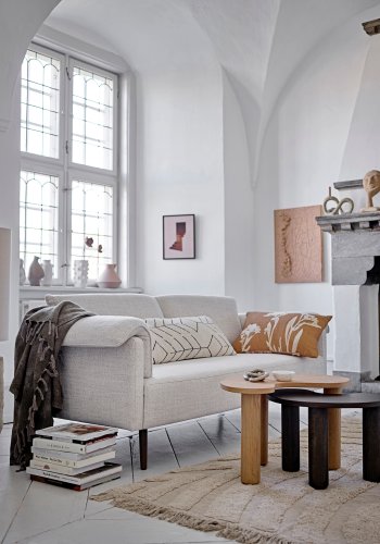 BLOOMINGVILLE Fanni Kissen, Natur, Baumwolle B: 35cm, L: 90cm