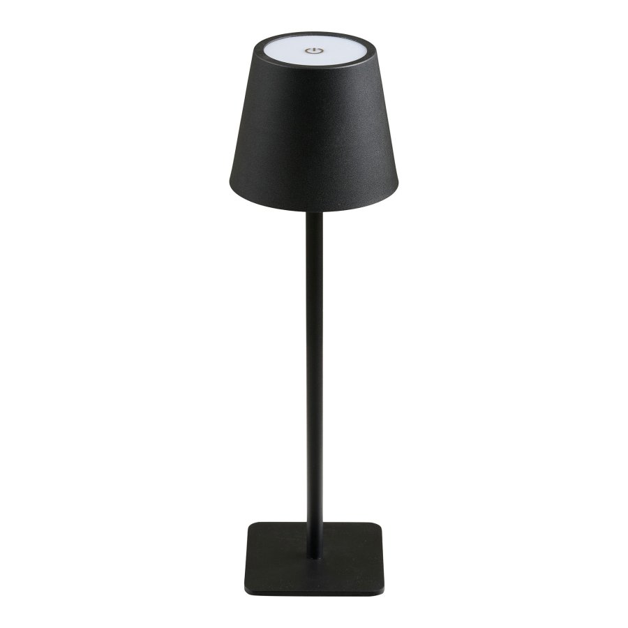 HOUSE NORDIC�Bradford bordlampe, genopladelig - sort metal og glasfiber