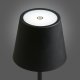 HOUSE NORDIC�Bradford bordlampe, genopladelig - sort metal og glasfiber