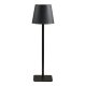 HOUSE NORDIC�Bradford bordlampe, genopladelig - sort metal og glasfiber
