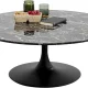 KARE DESIGN Schickeria sofabord, rund - sort marmorlook laminat og sort stl (110)